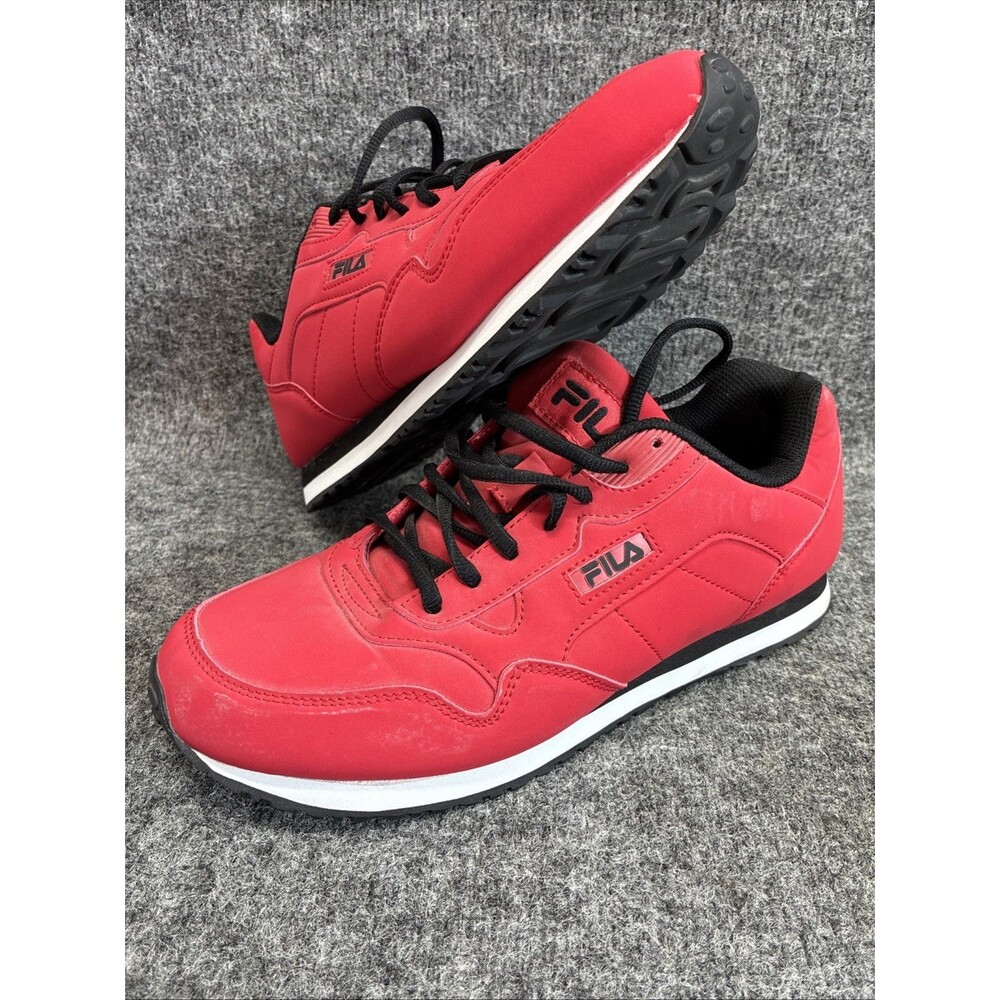 FILA Men's Cress Fila Size 10.5 EUR 44 #1CM00491-602  Red Athletic Shoes
